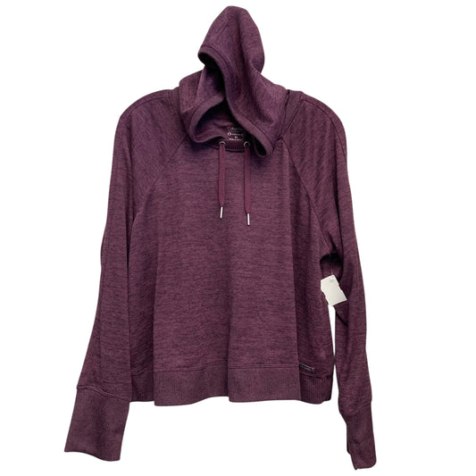 Athletic Top Ls Hoodie By Calvin Klein In Purple, Size:Xl