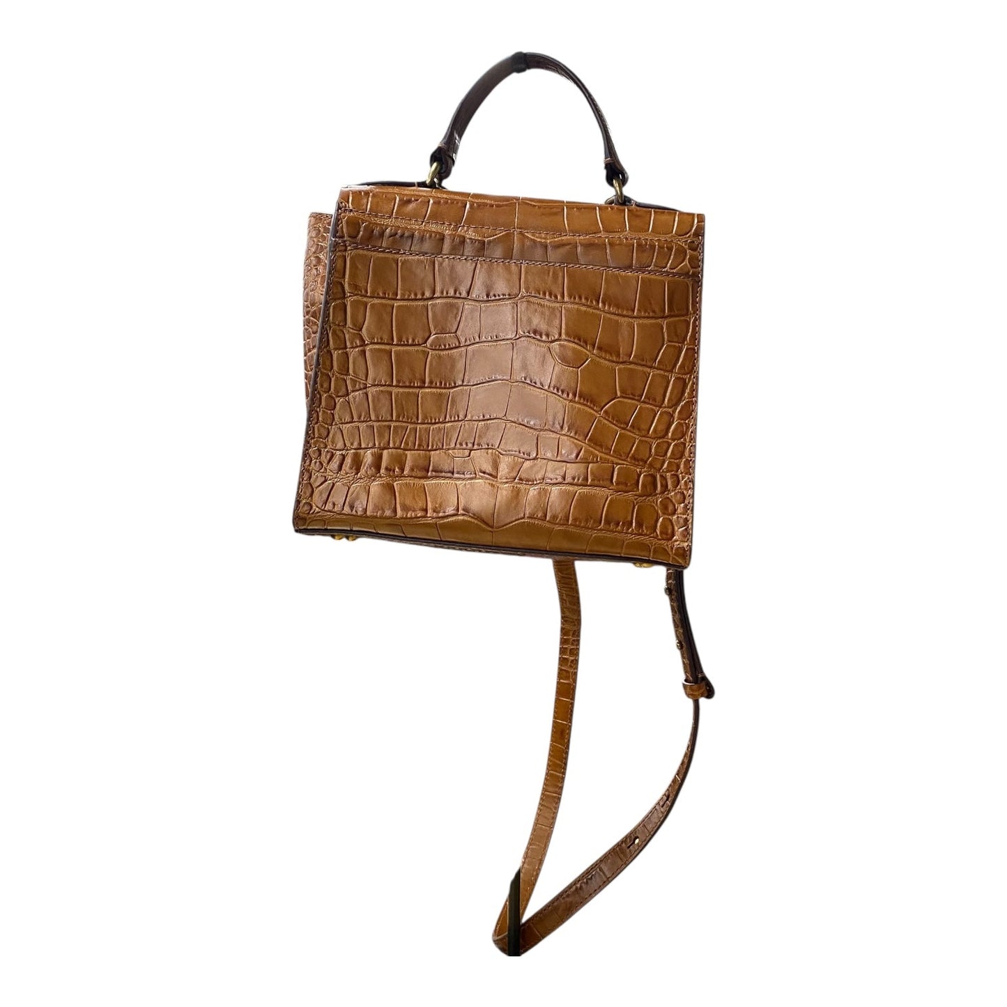 Crossbody Leather By Lauren By Ralph Lauren In Brown, Size:Medium