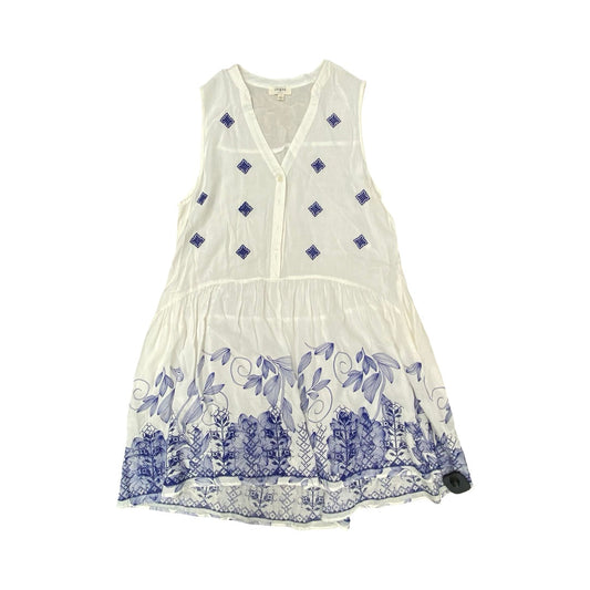 Dress Casual Midi By Umgee In Blue & White, Size:M