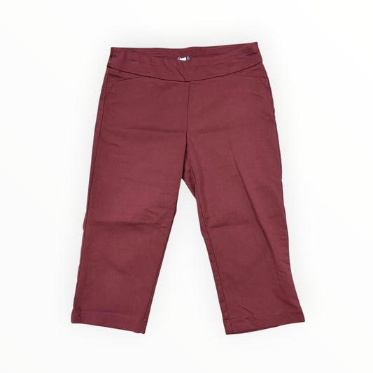 Pants Cropped By Croft And Barrow In Tan, Size:10