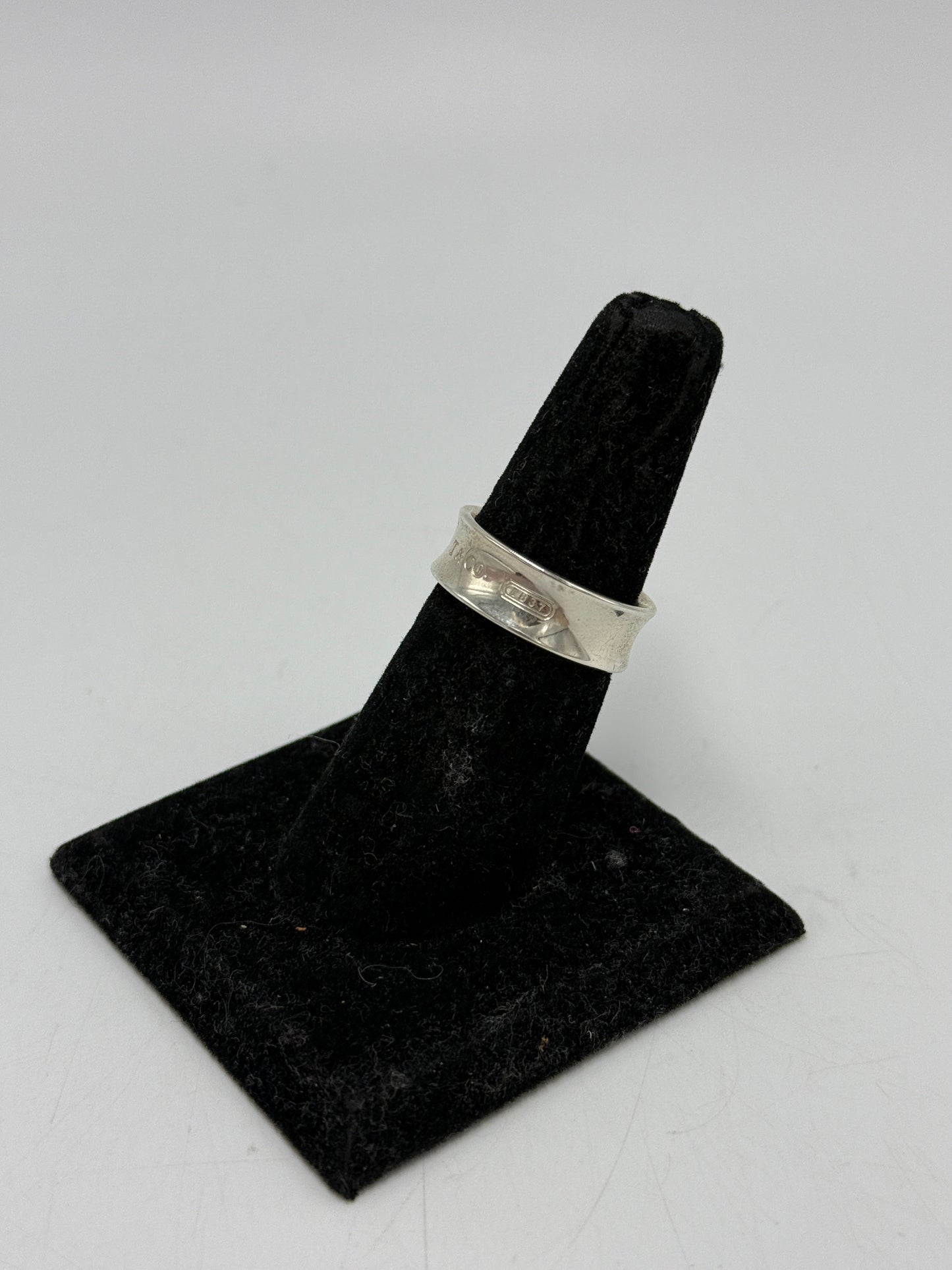 Tiffany & Company 1837 Luxury Ring in 925 Silver, Size: 8