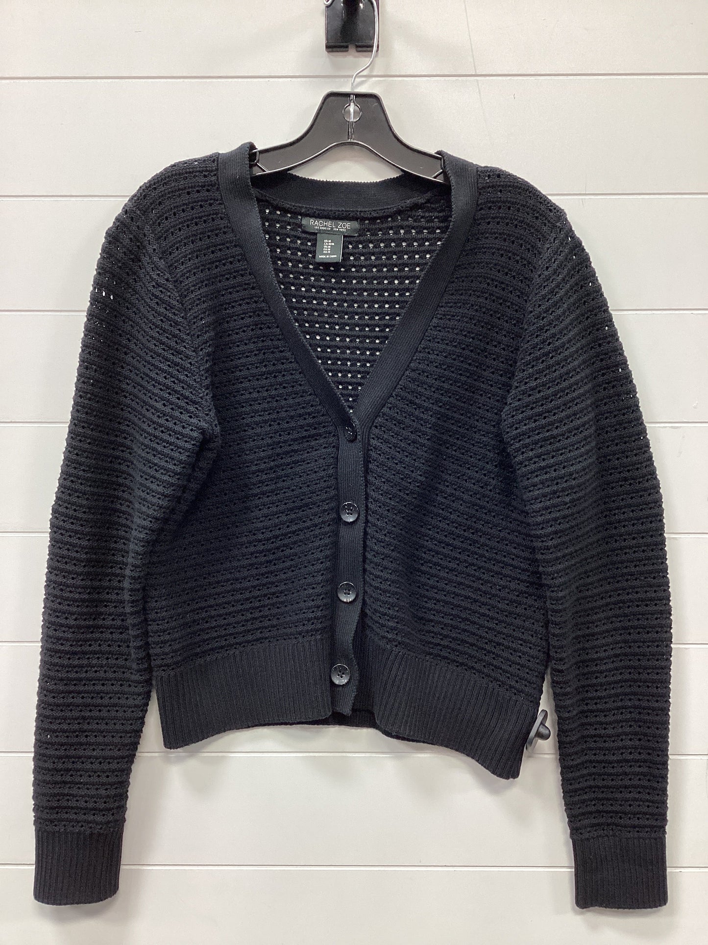 Cardigan By Rachel Zoe In Black, Size:M