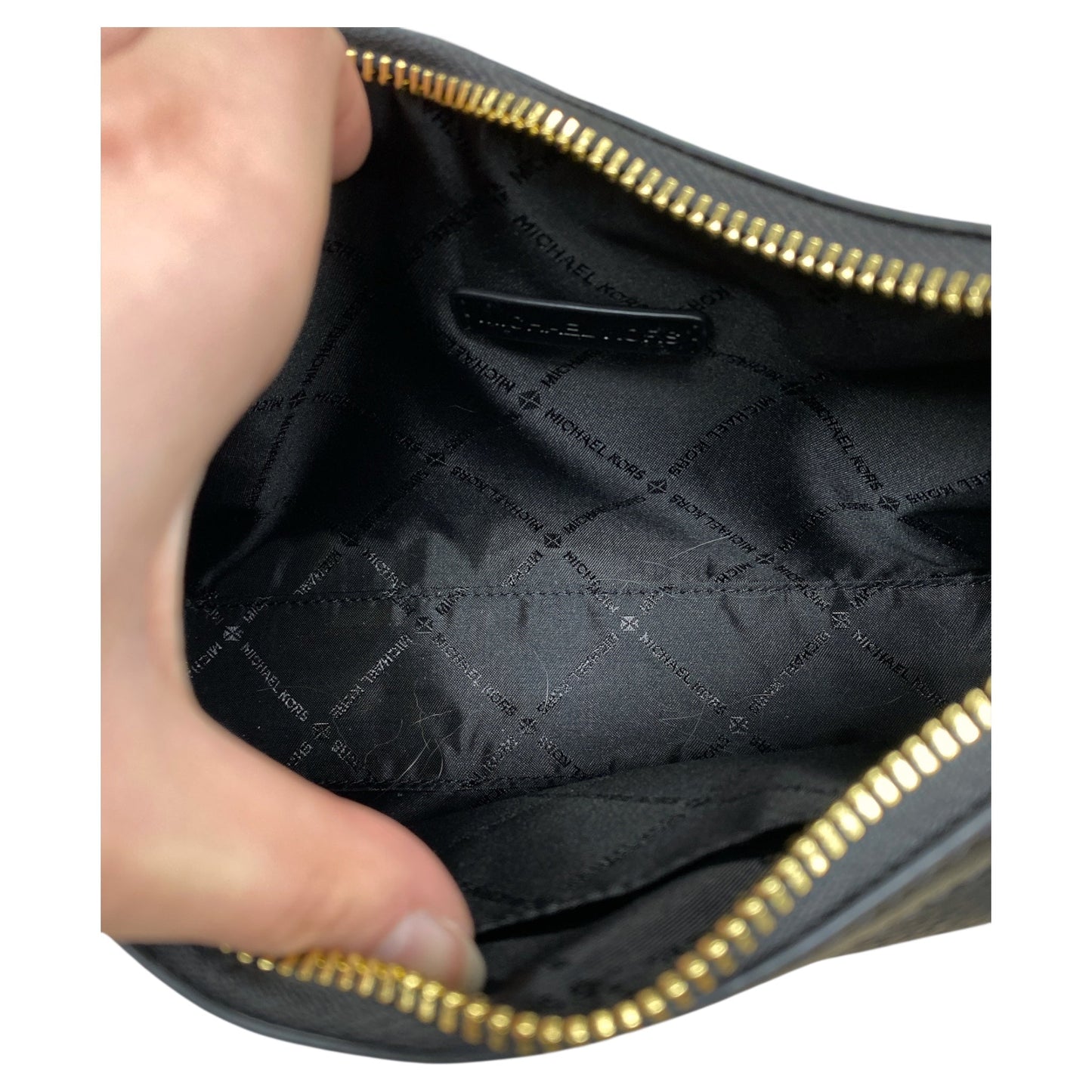 Handbag Designer By Michael Kors In Black, Size:Medium