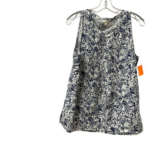 Top Sleeveless By Talbots In Blue, Size:M