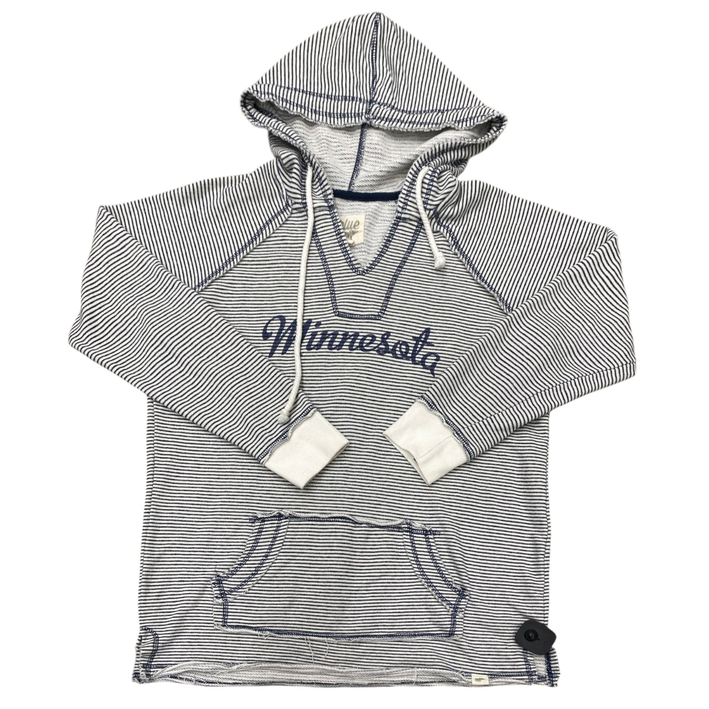 Sweatshirt Hoodie By Blue 84 In Striped Pattern, Size:Xl