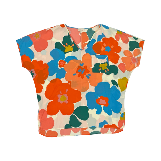 Blouse Ss By Bibi In Multi, Size:S