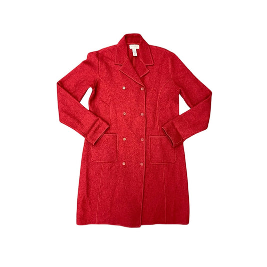 Coat Wool By Rena Rowan In Red, Size:L