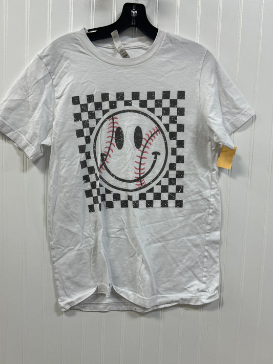 Top Ss By Bella + Canvas In White, Size:M