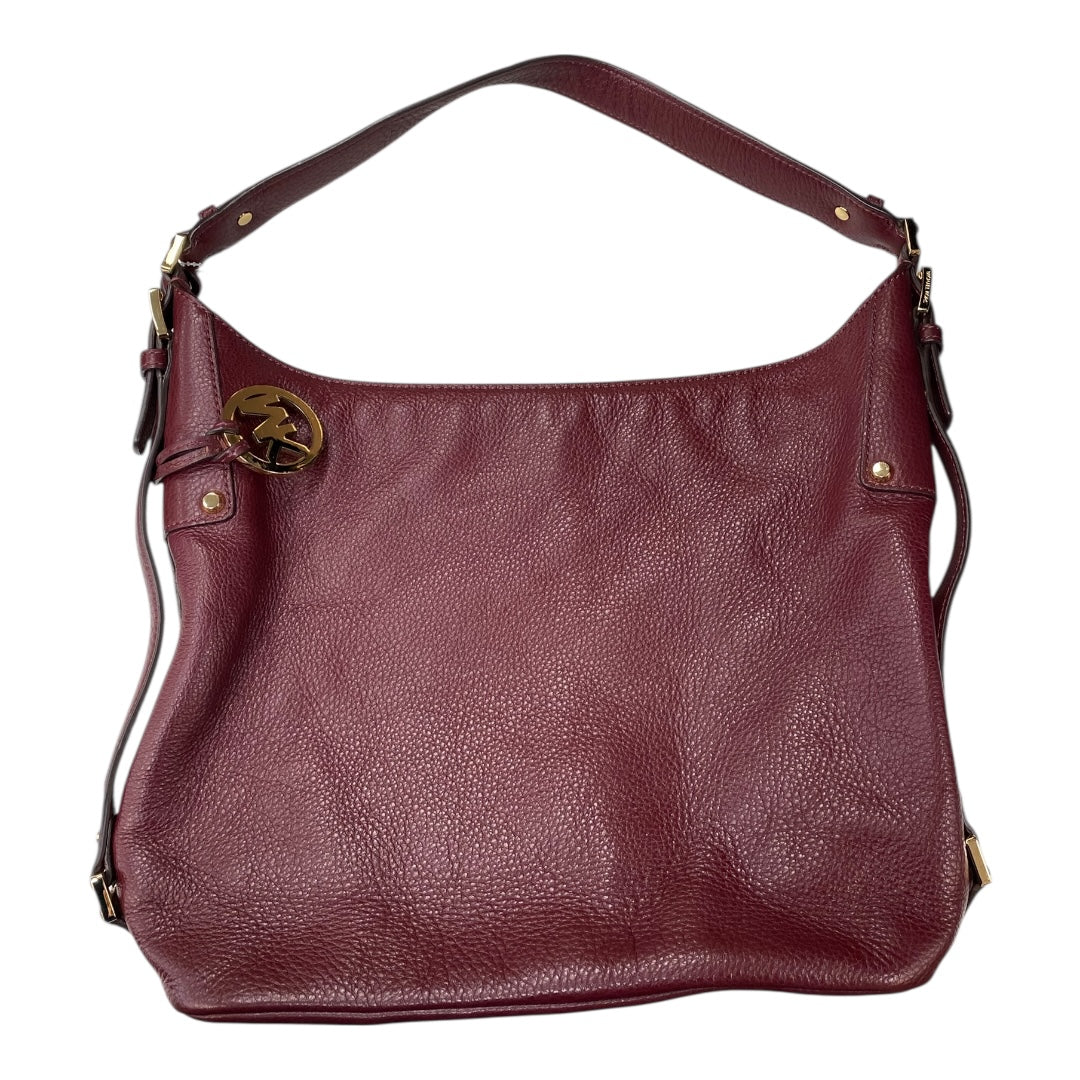 Handbag Designer By Michael Kors In Maroon, Size:Medium