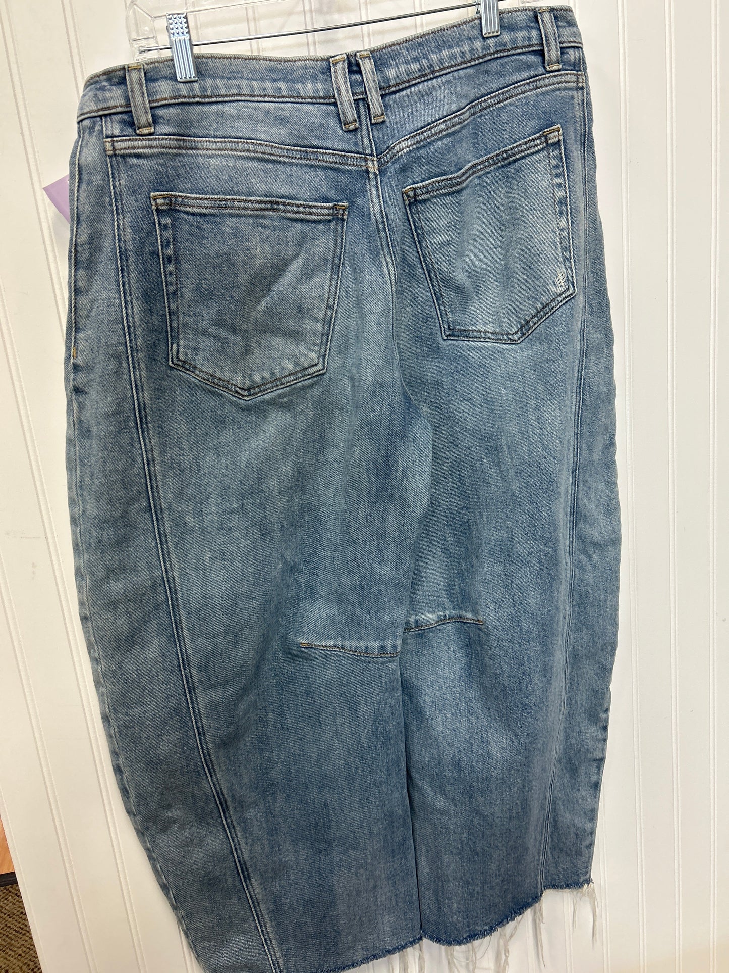 Jeans Wide Leg By Silver In Blue Denim, Size:10