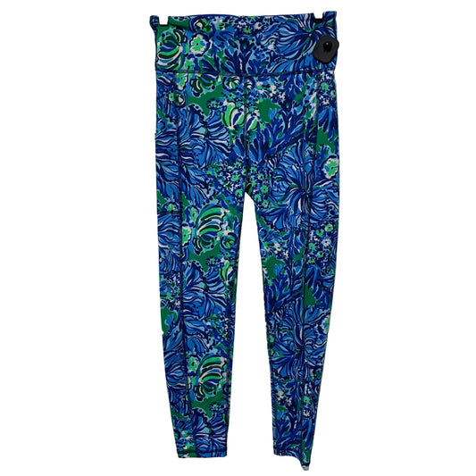 Athletic Leggings Designer By Lilly Pulitzer In Blue & Green, Size: M