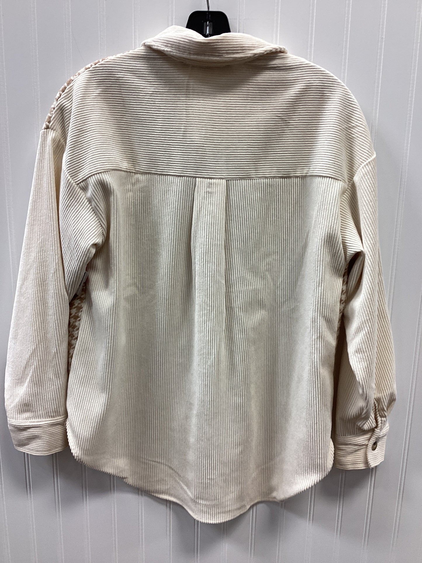 Jacket Fleece By Blu Pepper In Cream, Size:S