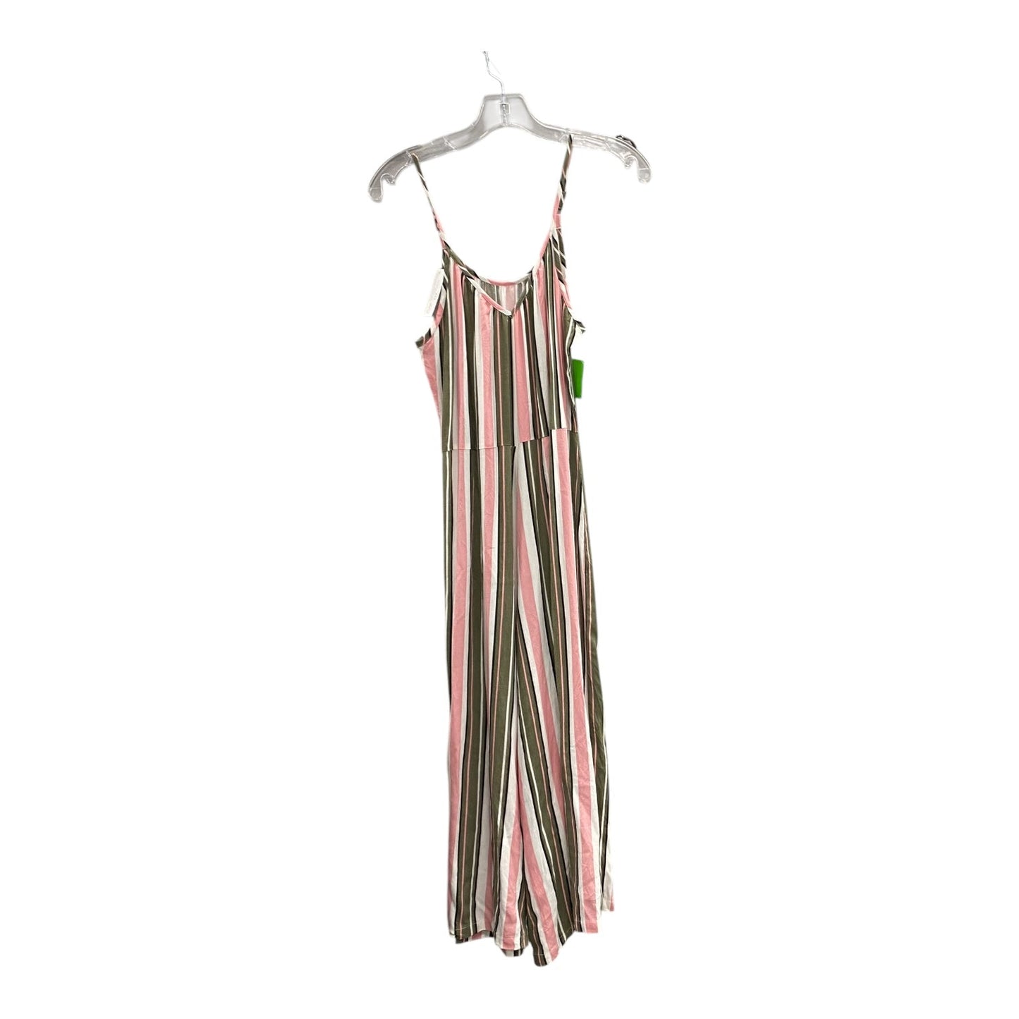 Jumpsuit By Everleigh In Green & Pink, Size:M