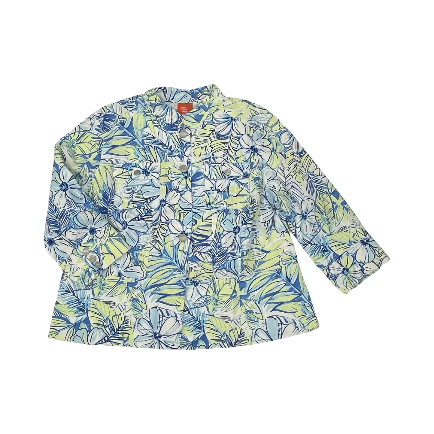 Jacket Other By Hearts Of Palm In Floral Print, Size:1X