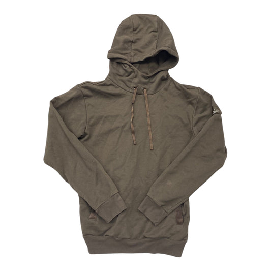 Athletic Sweatshirt Hoodie By Alo In Brown, Size:S