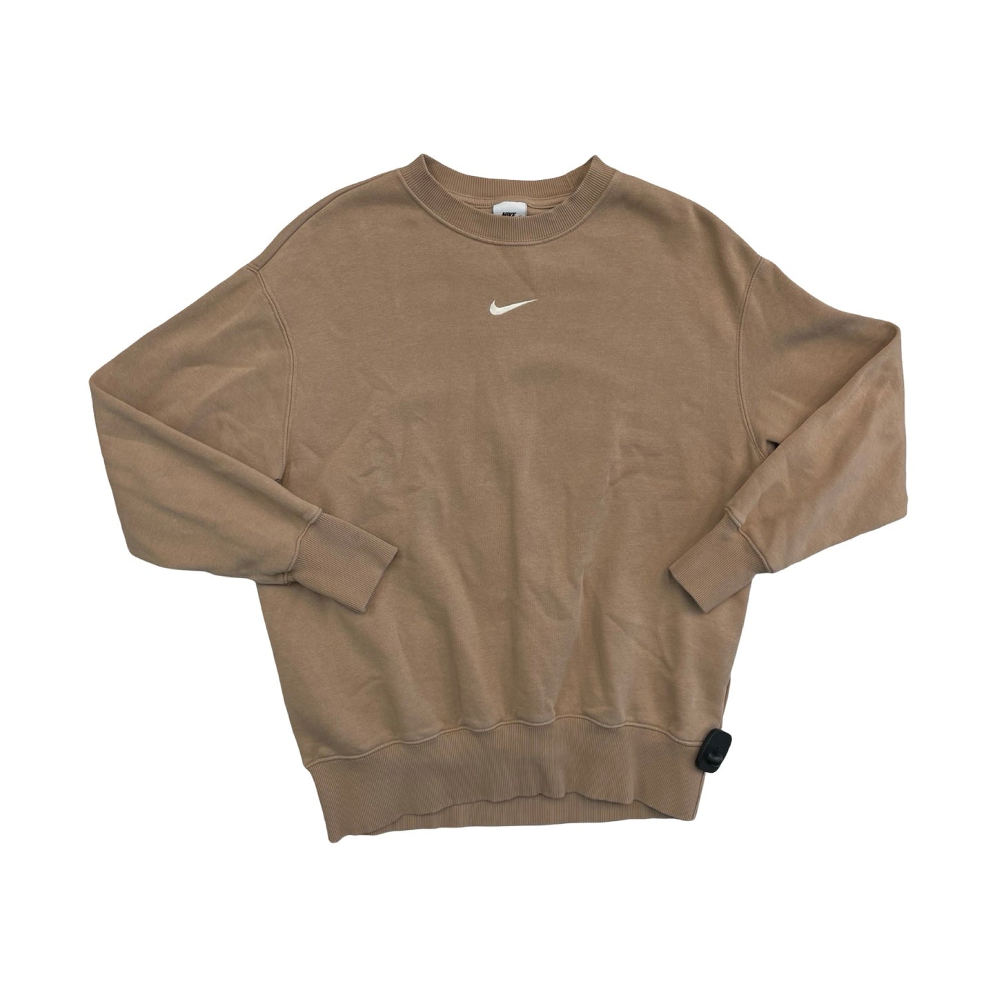 Athletic Sweatshirt Crewneck By Nike In Tan, Size:Xs