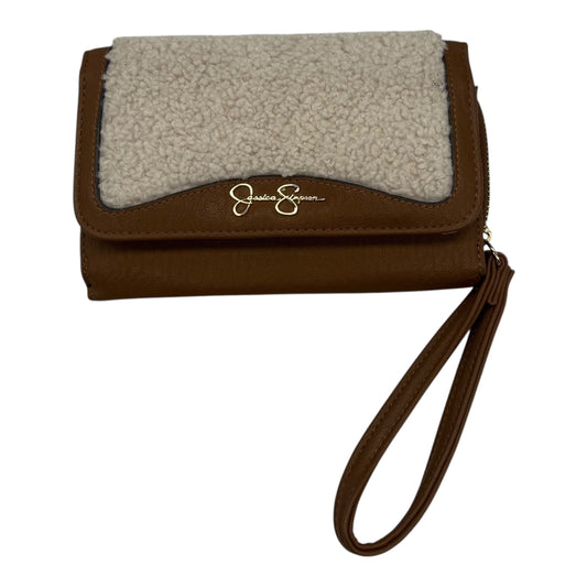Wristlet By Jessica Simpson In Brown & Tan, Size:Medium