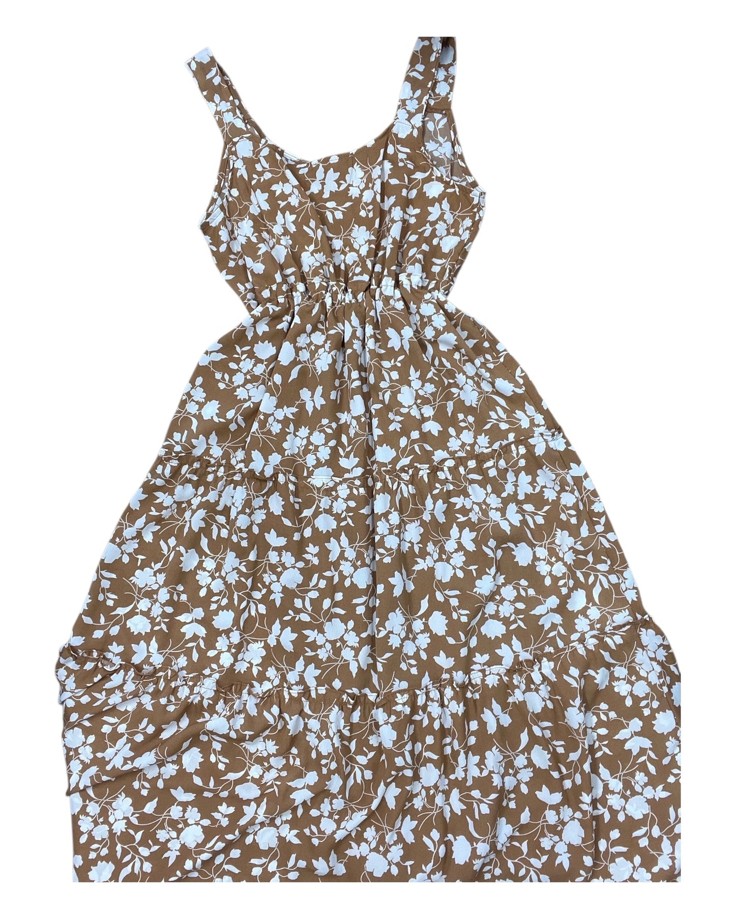 Dress Casual Maxi By Mine In Brown, Size:L