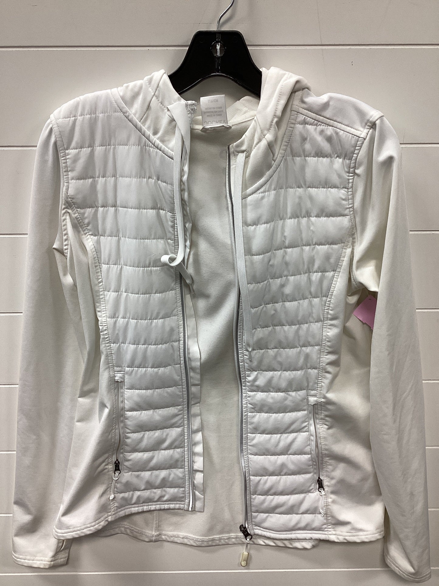 Athletic Jacket By Jockey In White, Size:S