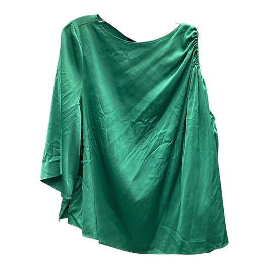 Top 3/4 Sleeve By Eloquii In Green, Size:3X