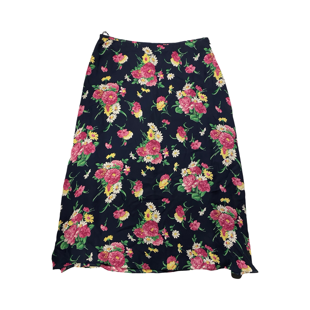 Skirt Midi By Lauren By Ralph Lauren In Multi, Size:Xl