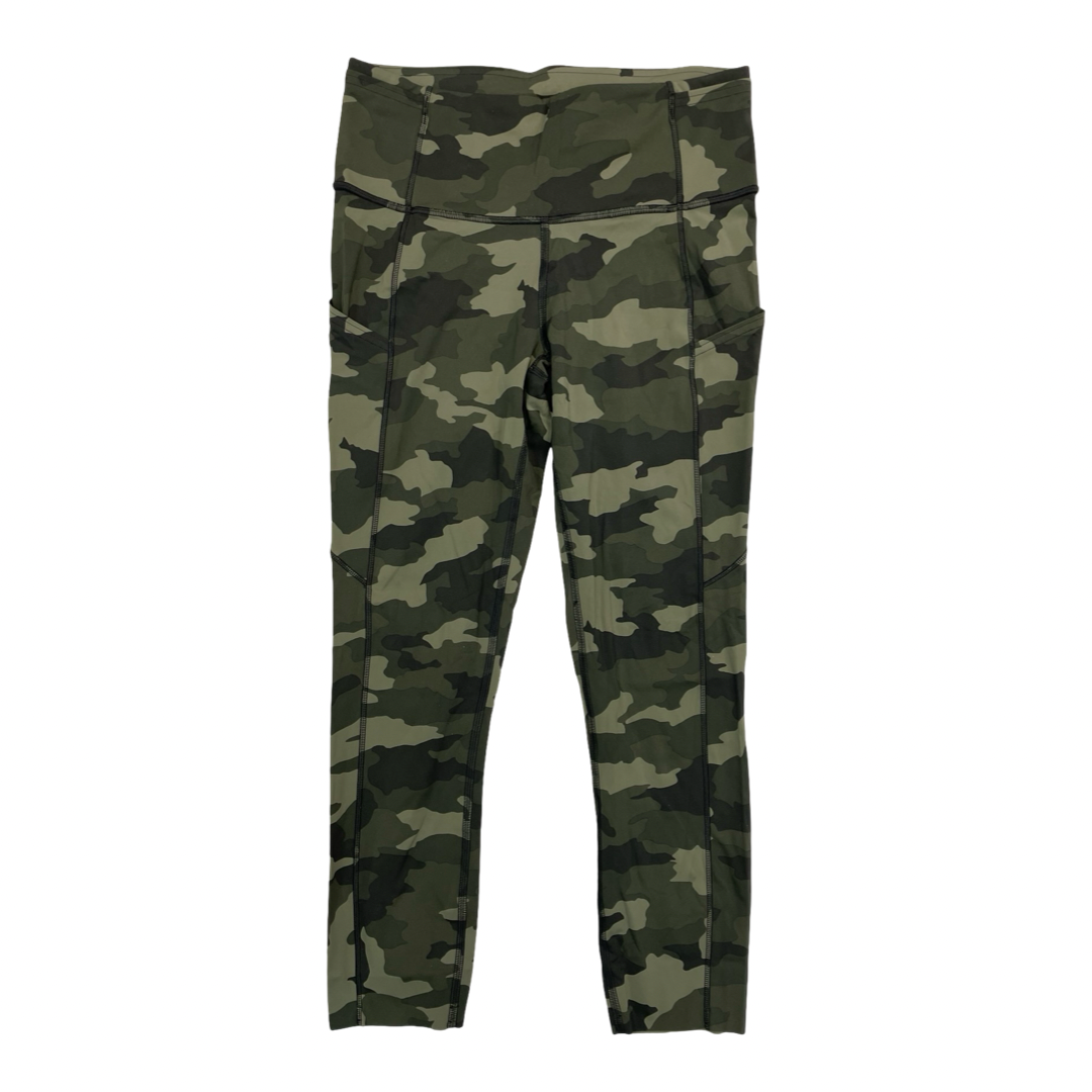 Athletic Capris By Lululemon In Camouflage Print, Size:6