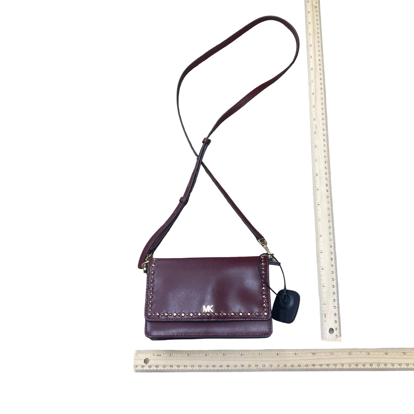 Handbag Designer By Michael Kors In Maroon, Size:Small