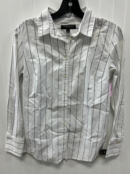 Top Ls By Banana Republic In White, Size:6P