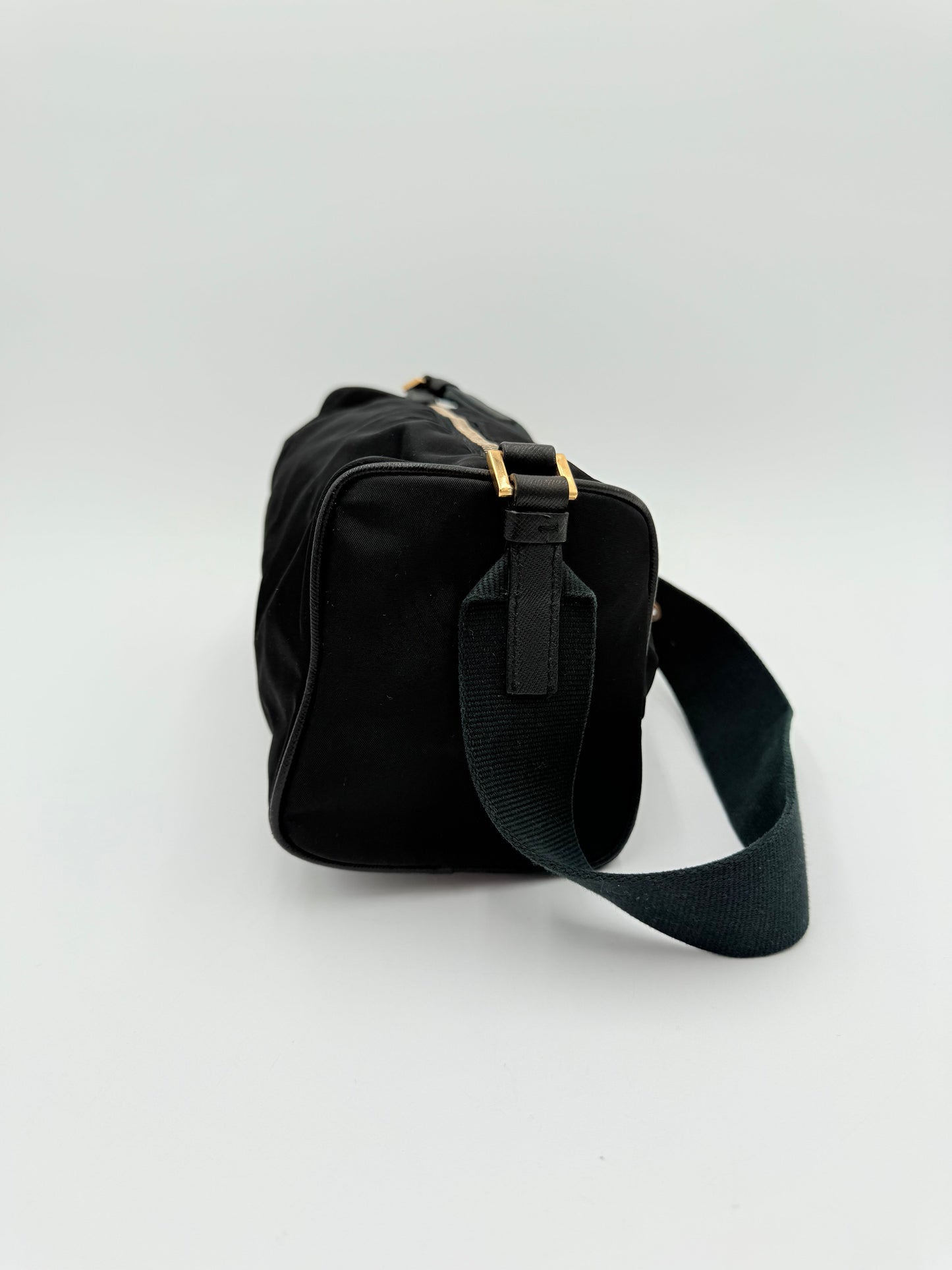 Handbag Luxury Designer By Prada In Black, Size:Small