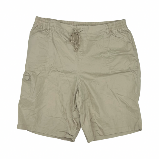 Shorts By Cato In Tan, Size:18