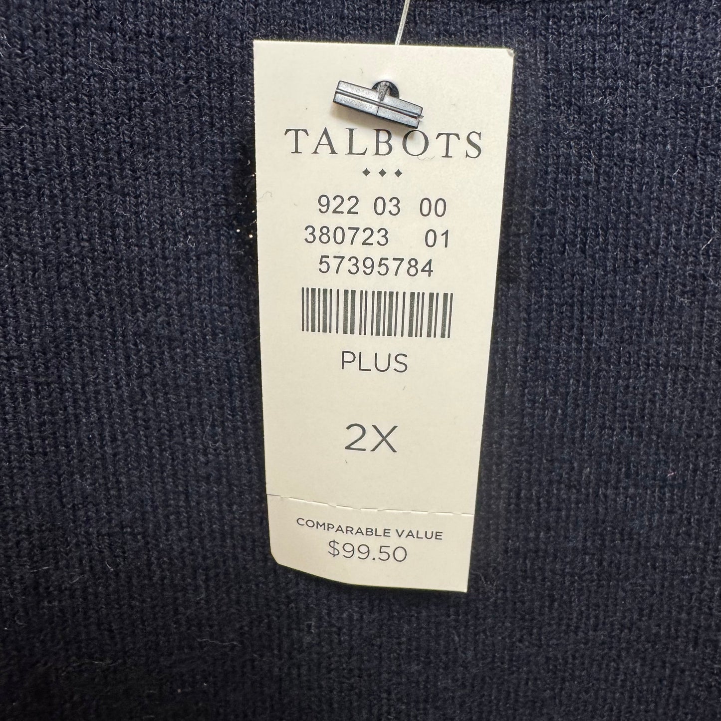 Sweater By Talbots In Navy, Size: 2x