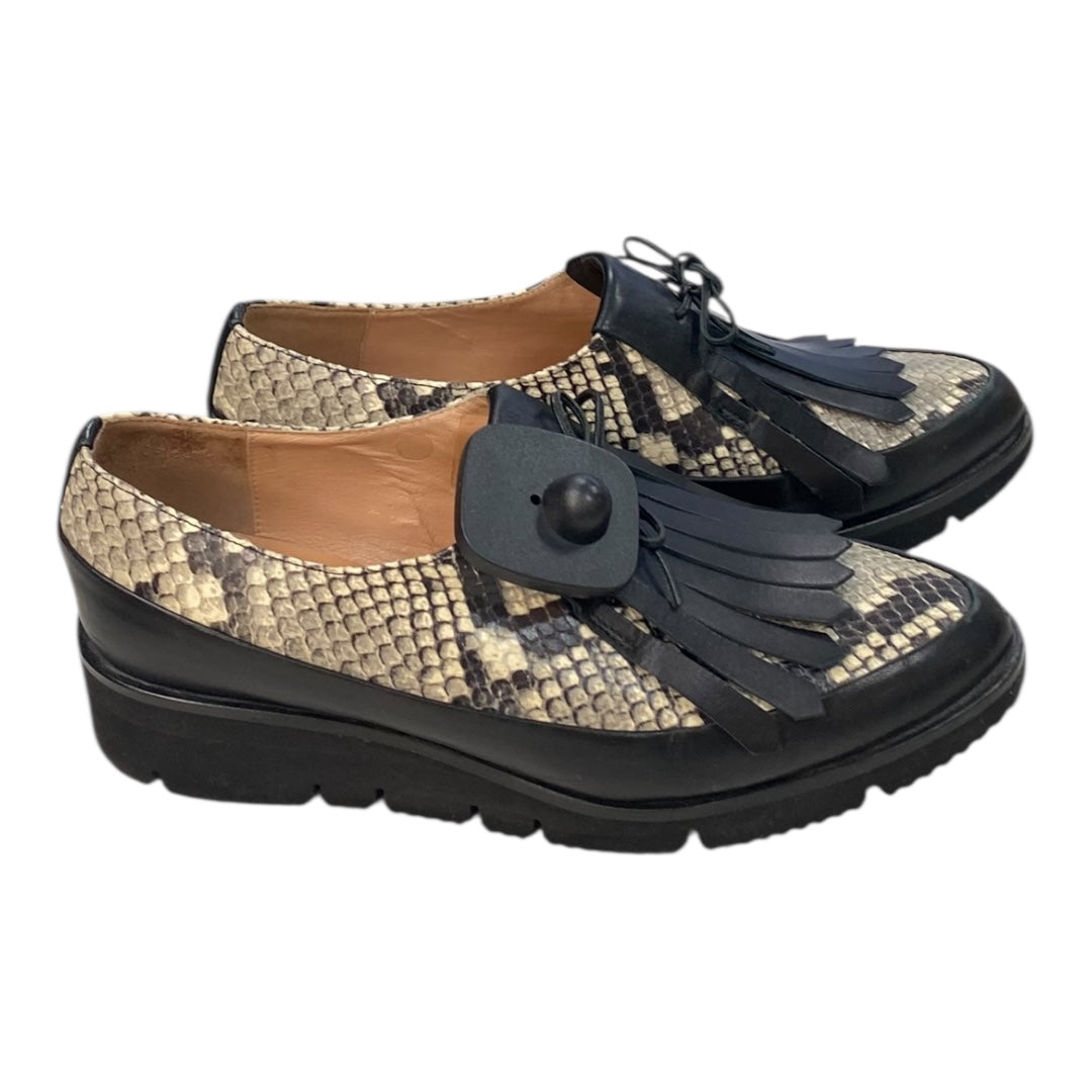 Shoes Flats By Cmc In Snakeskin Print, Size:5.5