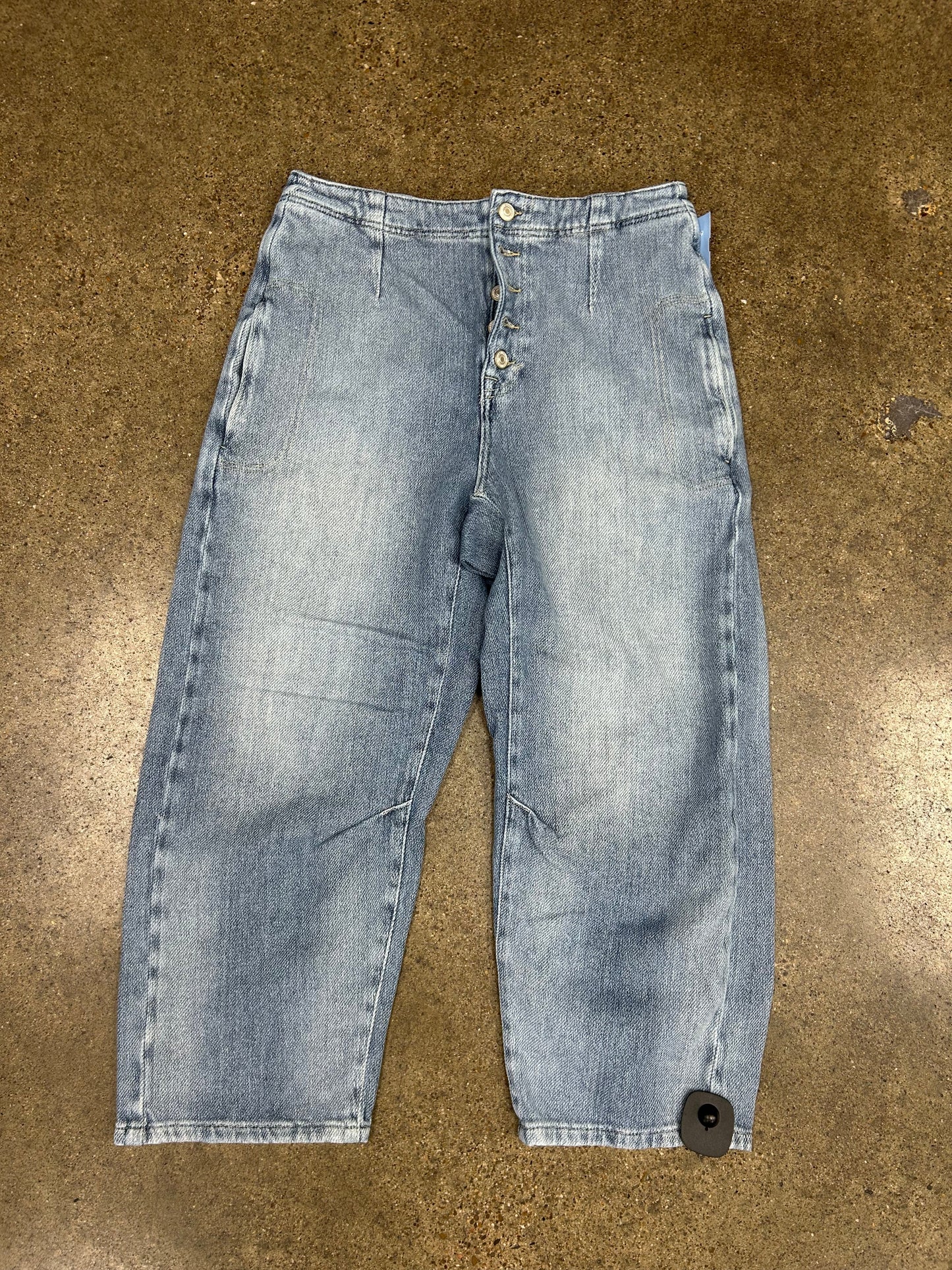 Jeans Straight By We The Free In Blue Denim, Size:8