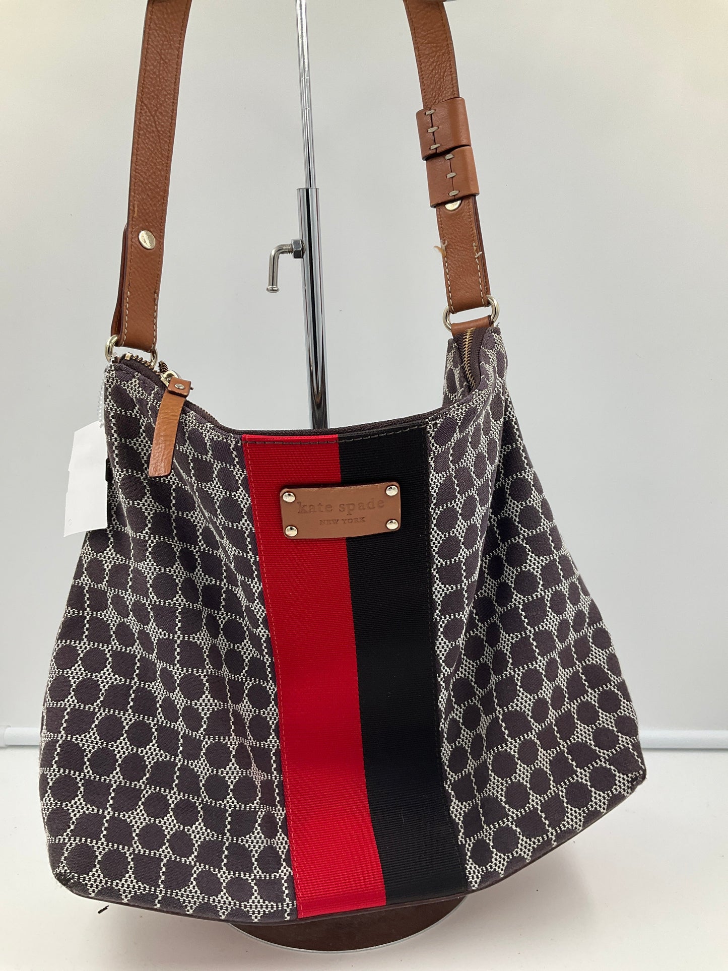 Handbag Designer By Kate Spade In Geometric Pattern, Size:Large