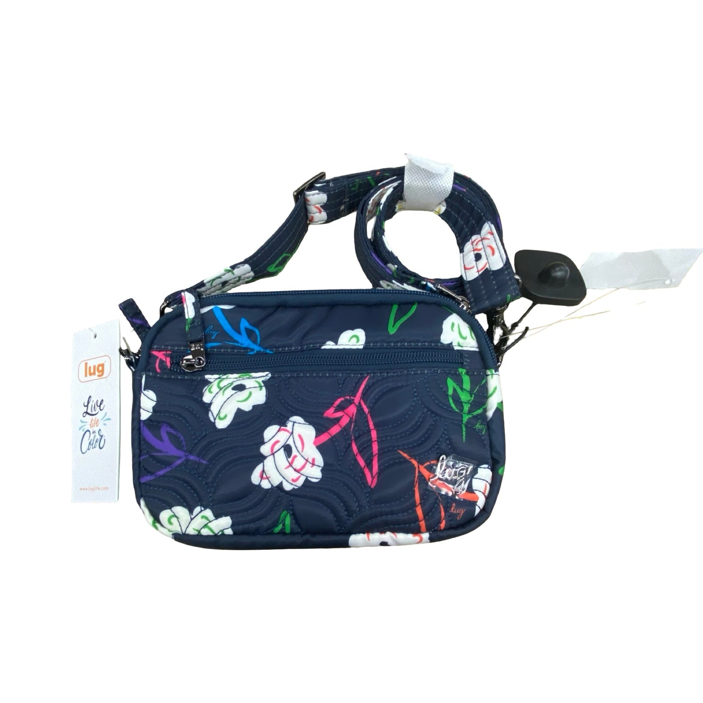 Crossbody By Lug In Navy Floral, Size:Small