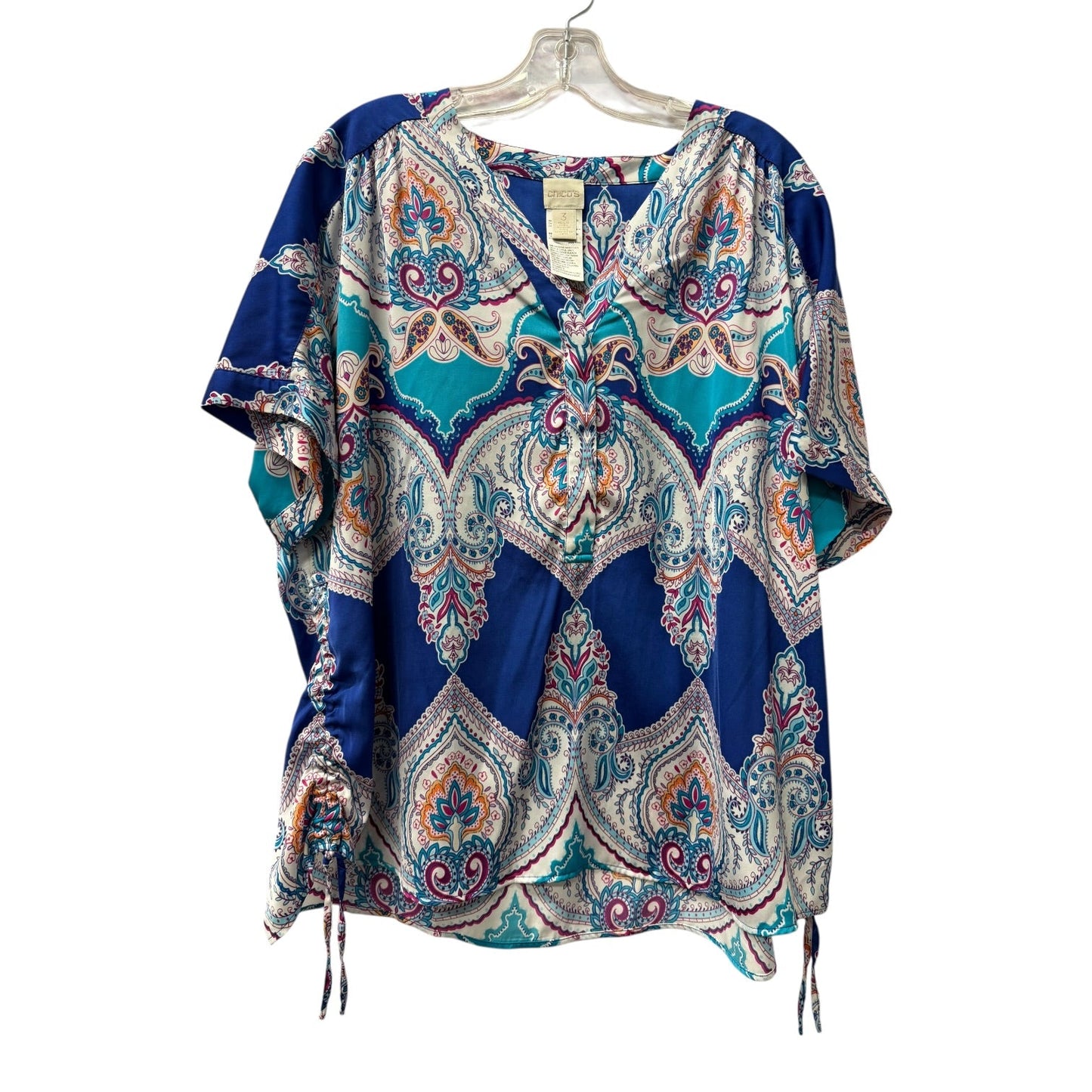 Top Ss By Chicos In Blue, Size:Xl