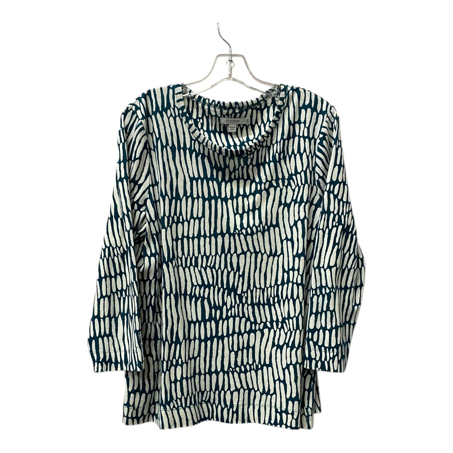 Top Ls By Chicos In Teal, Size:L