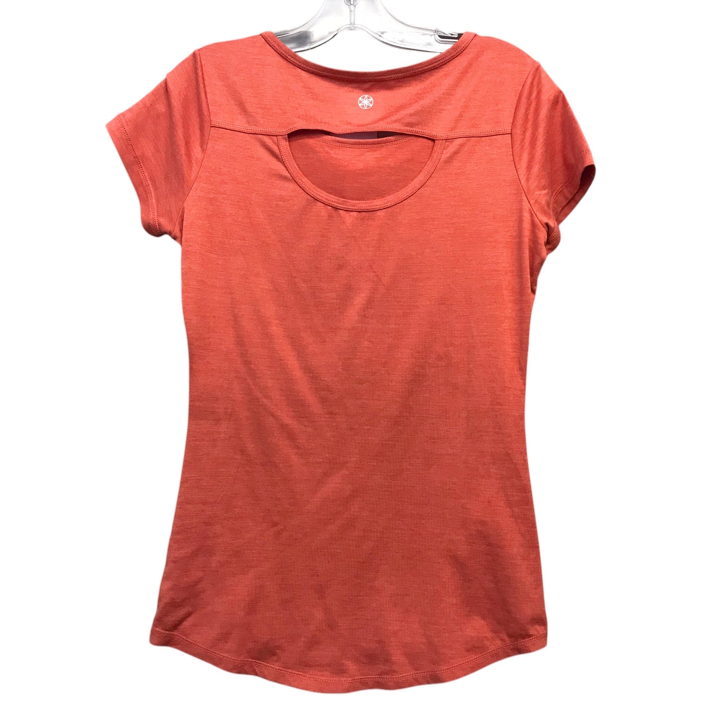 Athletic Top Ss By Gaiam In Orange, Size:Xs