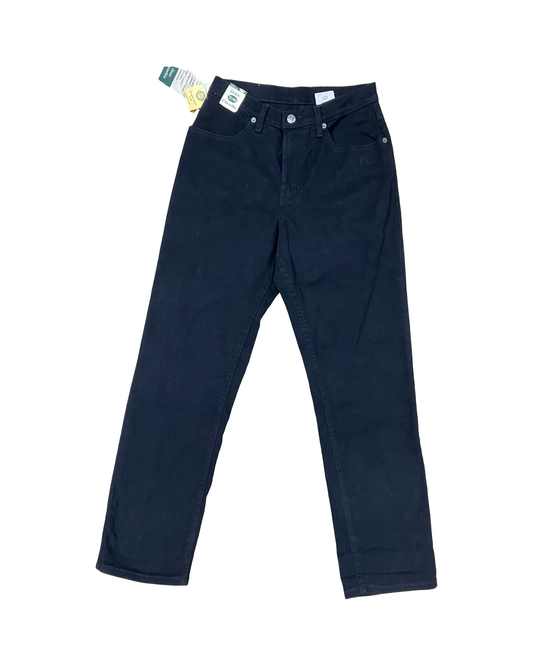 Jeans Straight By Northern Reflection In Black Denim, Size:8