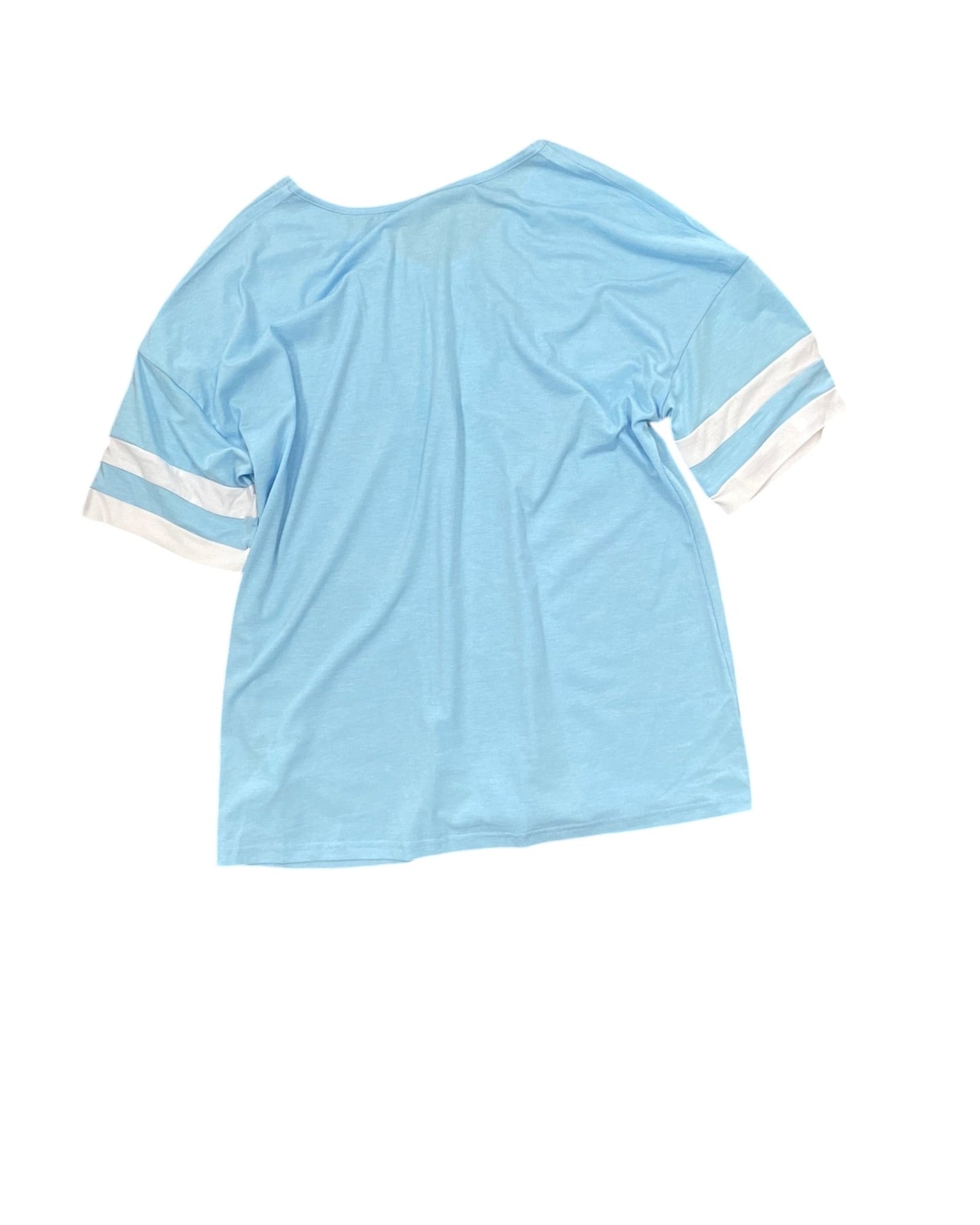 Top Ss Basic By Clothes Mentor In Blue, Size:Xl