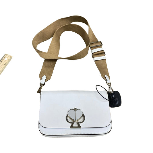 Handbag Designer By Kate Spade In White, Size:Small