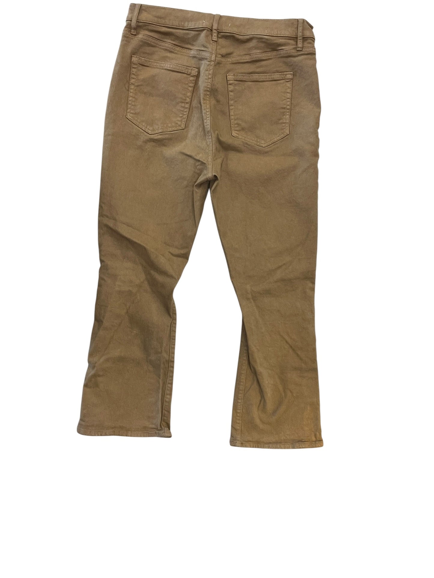 Jeans Wide Leg By Loft In Brown Denim, Size:10