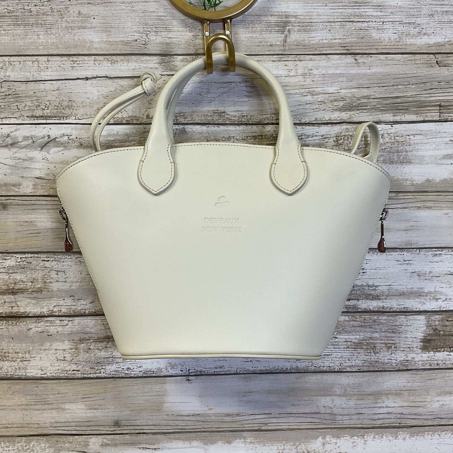 Handbag By Cma In White, Size:Medium