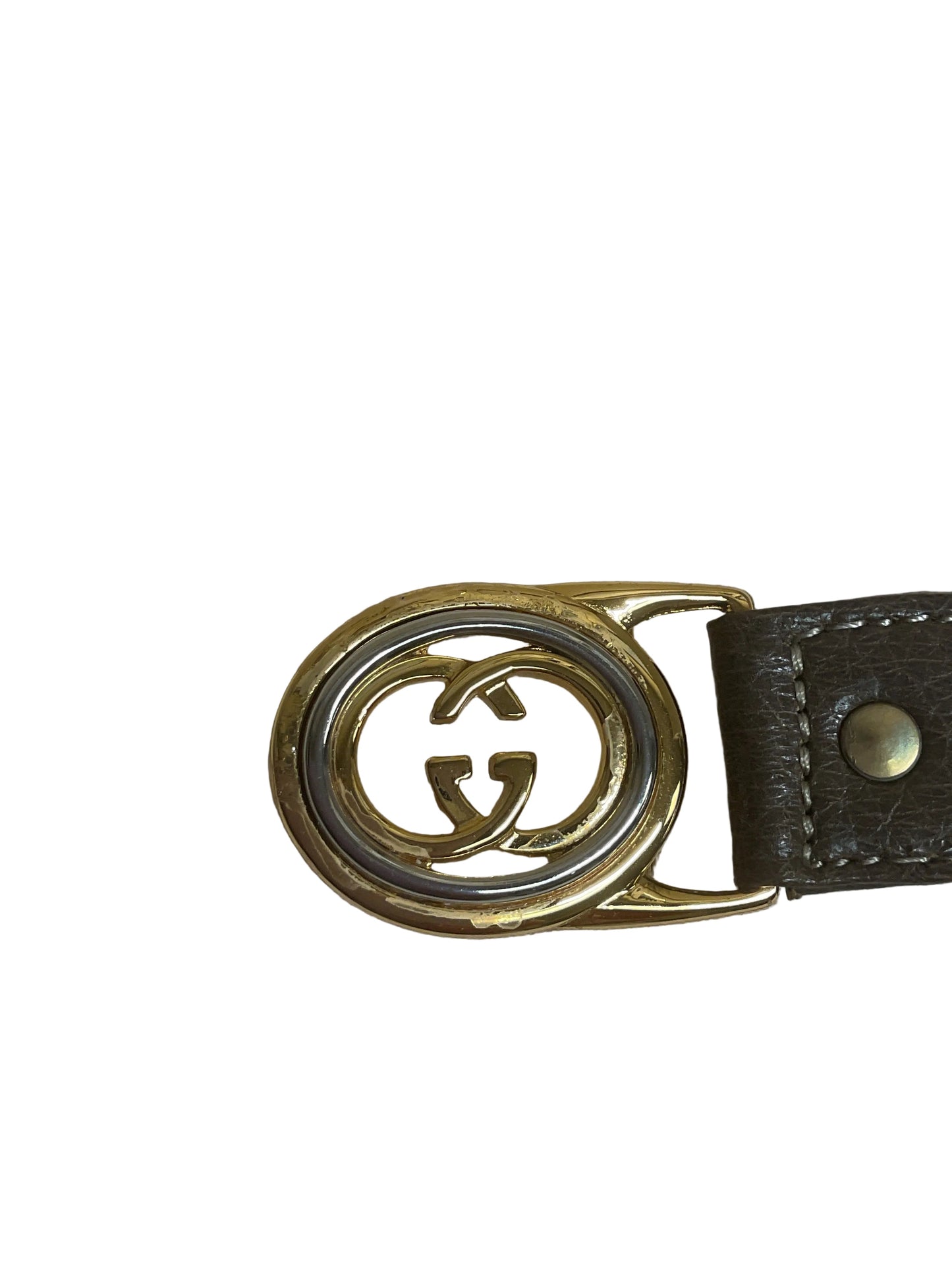 Belt Luxury Designer By Gucci In Brown & Gold