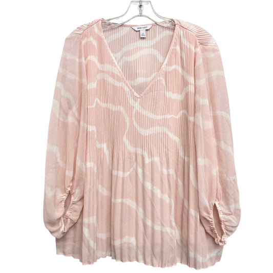 Top Ls By Nine West In Pink & White, Size:M