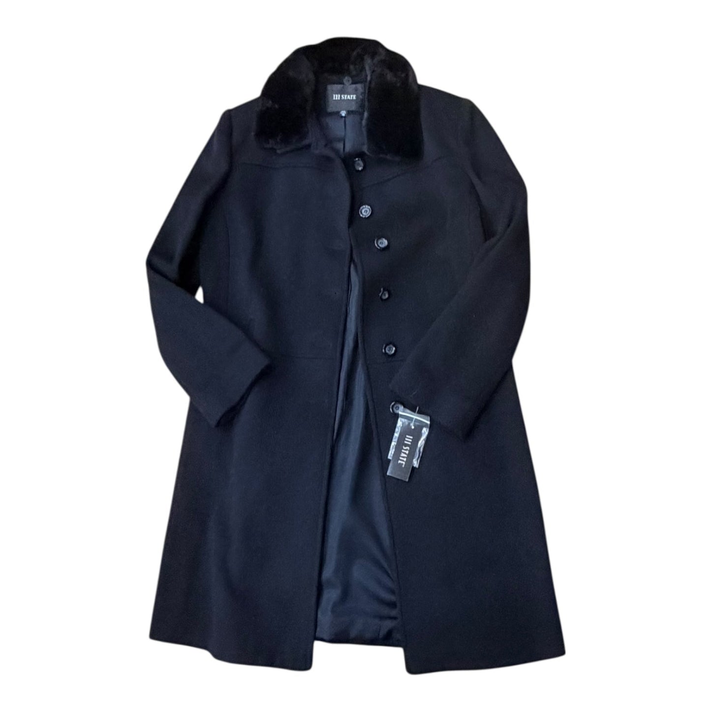 Coat Trench Coat By 111 State In Black, Size:M