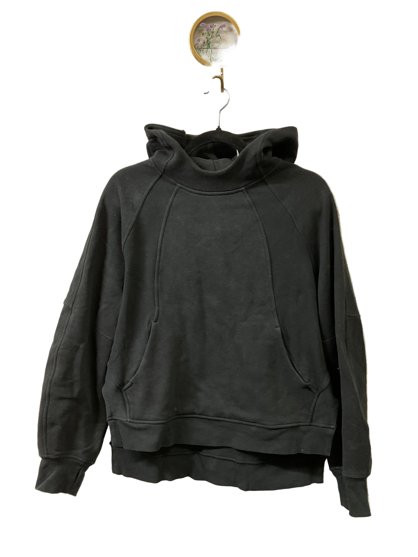 Athletic Sweatshirt Hoodie By Lululemon In Black, Size:Xs
