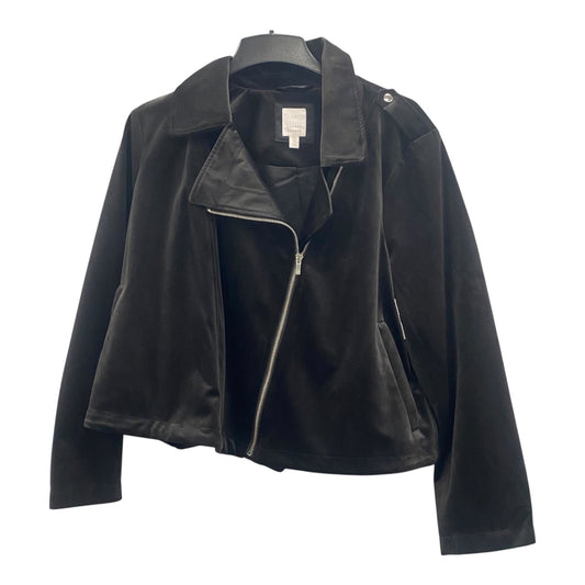Jacket Moto By Lc Lauren Conrad In Black, Size:1X