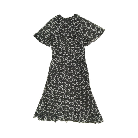 Dress Party Long By Ann Taylor In Black & White, Size:Xs