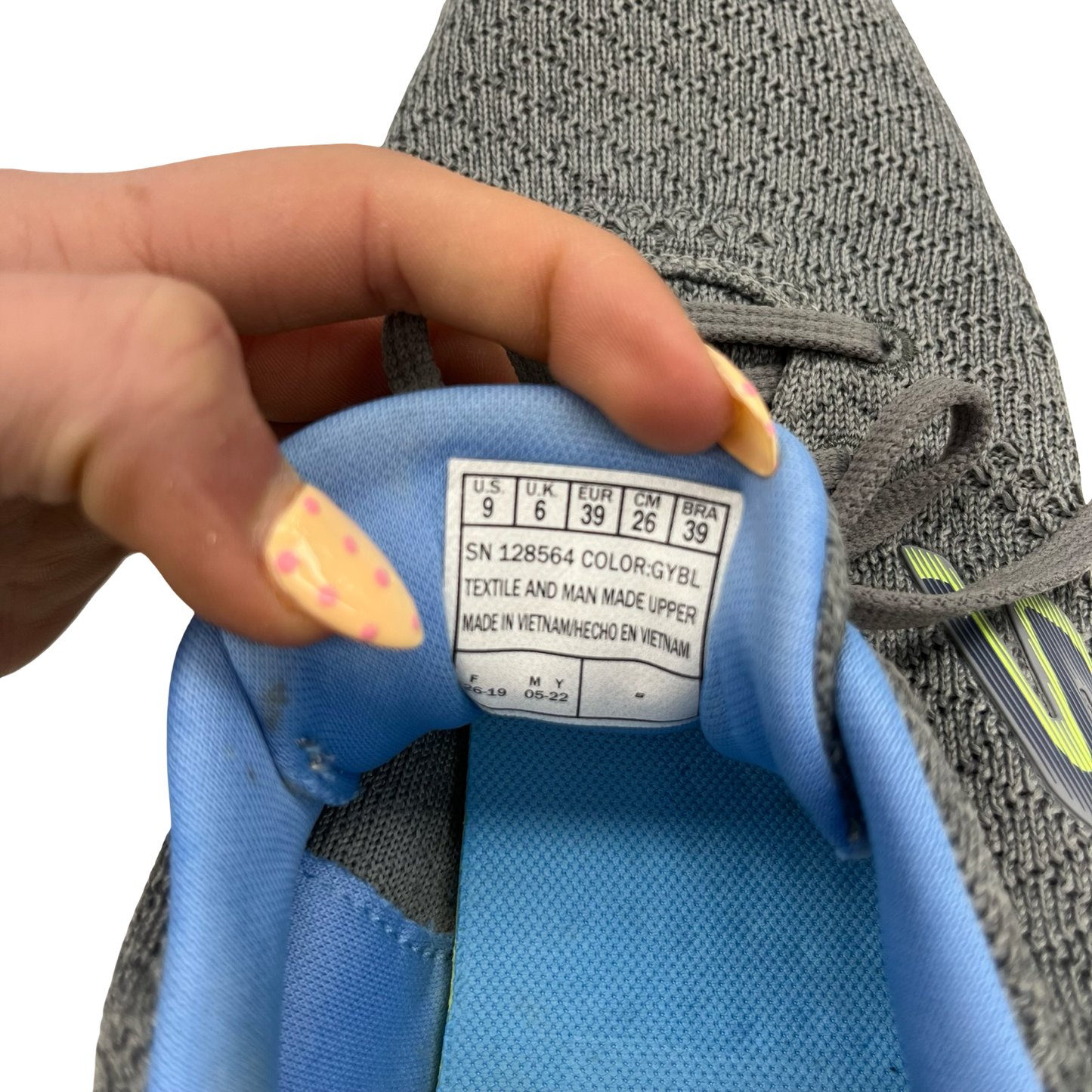 Shoes Athletic By Skechers In Blue & Grey, Size:9